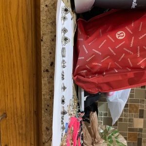 NWT Set of 13 black stone sparkling rings beautiful collection